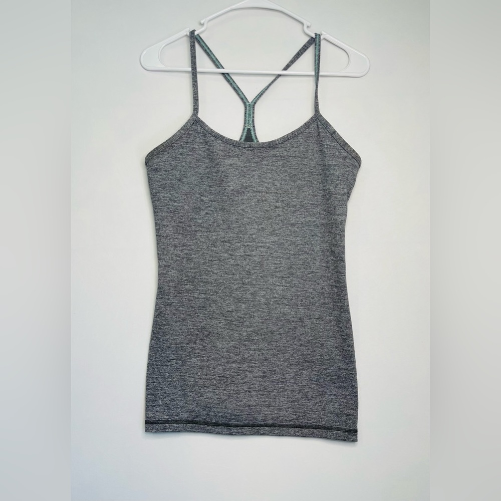 2. Lululemon Power Y Tank | Heather Grey | Size 8